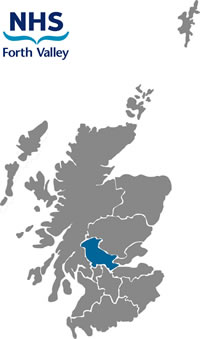 NHS Forth Valley region map