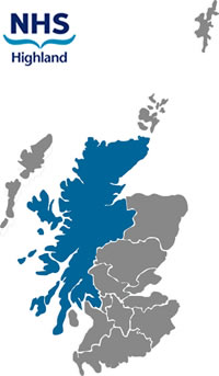 NHS Highland region map