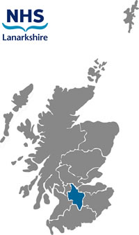 NHS Lanarkshire region map