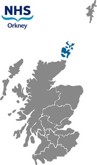 NHS Orkney region map