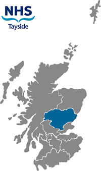 NHS Tayside region map